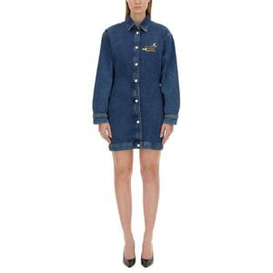 모스키노 미디 원피스 04048223 1282 DENIM