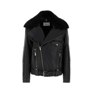 생로랑 가죽 자켓 809830 YCRR21000 BLACK