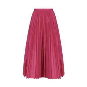 26 SS 실크 블렌디드 플리츠 미디 스커트 411J19A2452