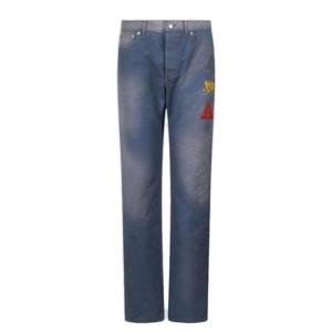 26 SS 로고 패치 스트레이트 레그 포켓 진 313D004E324X