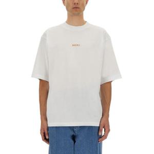 마르니 반팔 티셔츠 HUMU0223X6 UTCZ5700W01 WHITE