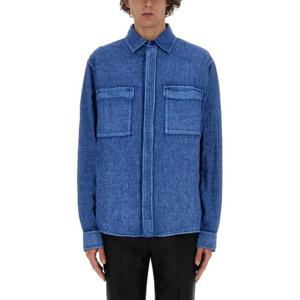 버버리 긴팔 셔츠 8081690 B7323 AZURE