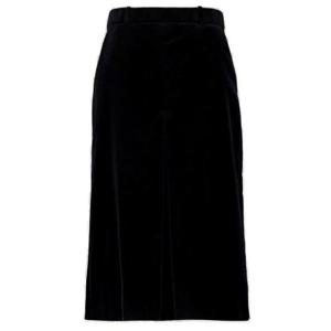 Saint Laurent 벨루어 빈티지 미디 스커트 831073Y580T 1000 TP949113850