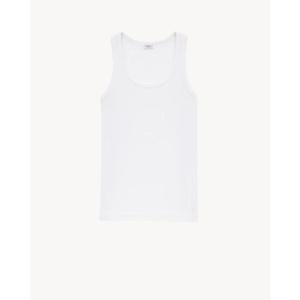 생로랑 민소매 티셔츠 824583 YB2MH9000 WHITE