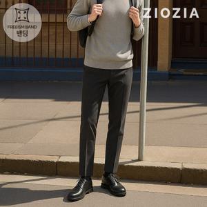 [지오지아] 멜란지 차콜 캐주얼 셋업 팬츠 S (AAD4PP1603_CGR)