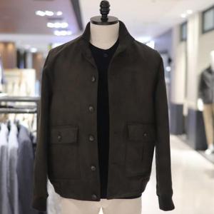 [트레몰로]CL5F8461_트레몰로 남성 간절기 스웨이드 블루종 점퍼