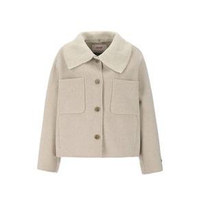 [숲]니트 칼라 핸드메이드 코트 SBAJK35