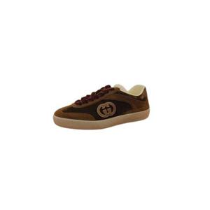 구찌 G75 스니커즈 812656 AAE4N 2440 BROWN VELVET DOM
