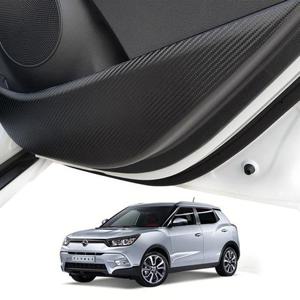 티볼리 카본 도어커버 스크래치방지몰딩