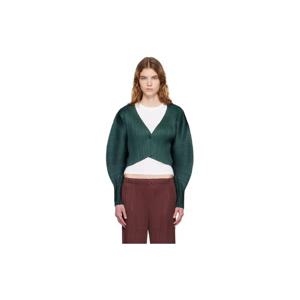 26 SS 이세이미야케 여성 그린 먼슬리 컬러 디셈버 가디건 261941F095000