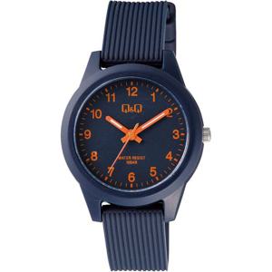 Q&Q [Q & Q] 시계 아날로그 컬러 시계 방수 우레탄 스트랩 V01A-019VK 여성용 블루 네이비