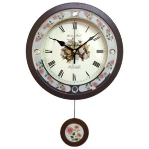 GB1079 무소음 로즈 쥬얼리 로마숫자 추 벽시계 25cm 무소음 벽시계 양면시계 인테리어소품 집들이선물