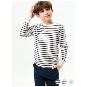 [타미힐피거칠드런] 스트라이프 크루넥 티셔츠 (T42G0KKO100BT2) 2T 16세 T42G0KKO100BT2