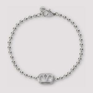 발렌티노 로고 참 라운드 비즈 체인 링크 팔찌 8Y2J0BD5MET 172