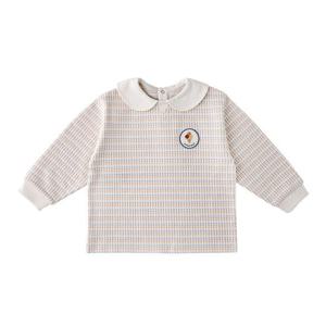 [밍크뮤]변형스트라이프카라티셔츠 (35115-330-06)