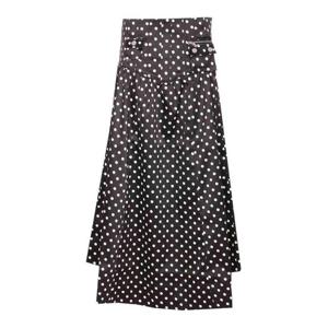 가니 미디 스커트 A1090065099 Black