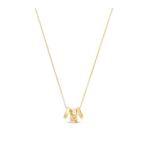 코치 로고 참 네크리스 37557603GLD710A