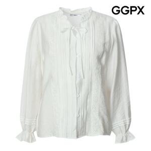GGPX  엔틱 레이스 리본 버튼 블라우스 GQ2SH005B