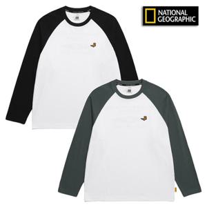 [내셔널지오그래픽]  세미오버핏 나글란 남성 긴팔티셔츠 N241MTS020 N241MTS020