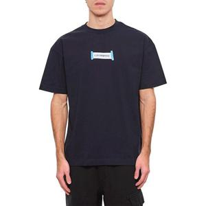 CP컴퍼니 반팔 티셔츠 프린트 남성 네이비 18CMTS148A