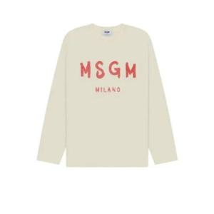 (명품) 엠에스지엠 로고 긴팔 티셔츠 3740MM511