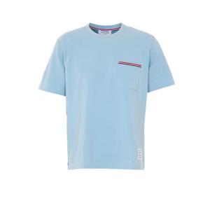 톰브라운 밀라노 코튼 RWB 포켓 반팔 티셔츠 MJS307A 07323 480