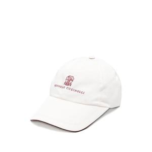 브루넬로 쿠치넬리 남성 화이트 볼캡 MM4799859 CSB49