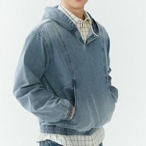 잠뱅이 동백01 유니 난스판 데님후드 AQ1DHD141