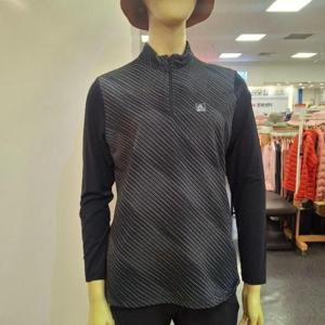 레드페이스 HC12 스퀘어라인도트우언짚티셔츠 BK REWFTSS24051