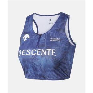 데상트 우먼스 러닝 델타프로 크롭 싱글렛 패턴 블루(SQ122RST28) SQ122RST28_PBLU 301608