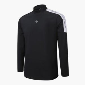 데상트골프티셔츠 GQC DQ12MFTL13-BLKG 남성 하이넥 긴팔티셔츠/BLACK