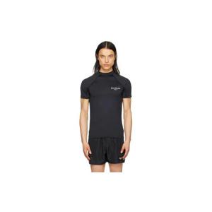 26 SS 발망 남성 블랙 래글런 티셔츠 231251M213048