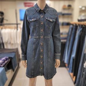 리바이스 여성 플린 웨스턴 데님 원피스 A7592-0006