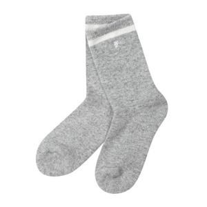 M 팬텀골프양말 NQC 221E3SC204_MG 여성 울 혼방 라인 배색 중목양말