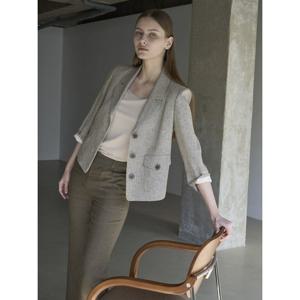 [올리비아로렌] 테일러드 린넨 7부자켓 VOCFU5M3321