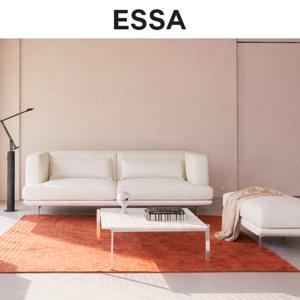 [에싸] 코르티나 3인 베티버 천연 면피 통가죽 소파+스툴+막대쿠션2개