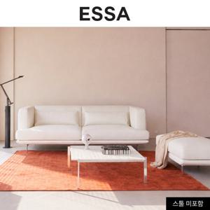 [에싸] 코르티나 3인 베티버 천연 면피 통가죽 소파+막대쿠션2개