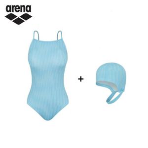 [아레나] 아레나 A4BL1PE02 LBL 여성 레저 비치 원피스 모자 세트 A4BL1PE02