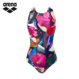 [아레나] 아레나 A5SL1LS02 BLK 로사 여성 브라컵내장형 U백 아쿠아 겸용 실내 원피스 수영복 A5SL1LS02