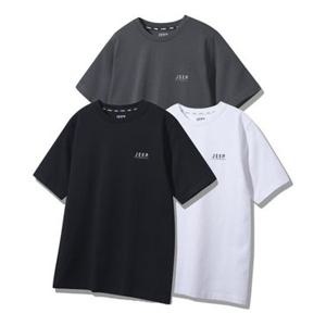 지프 JEEP [2PACK] 190g 싱글 에어그램 머슬핏 반팔 티셔츠 (JQ5TSU152BK)