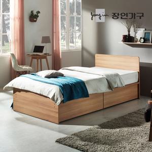 장인가구 모카 서랍 평상형 침대 S+7존독립