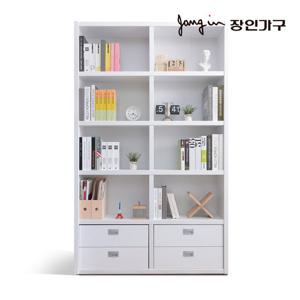 장인가구 마카롱 1200 5단 10칸 서랍형 책장
