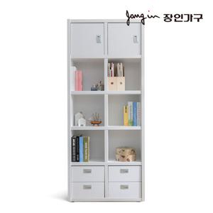 장인가구 마카롱 800 5단 콤비 책장