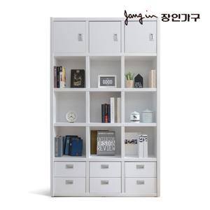 장인가구 마카롱 1200 5단 15칸 콤비 책장