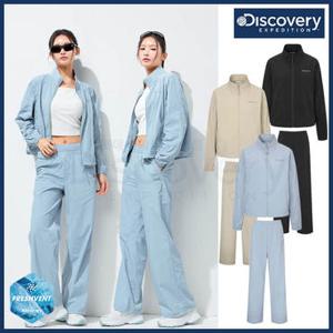 [백화점]디스커버리 25년 여름 이월/할인 여성 프레시벤트 폴튼 나일론 오버핏자켓+와이드팬츠 냉감기능성 트레이닝세트 DWTR91053,DWTP91053-DXMIA