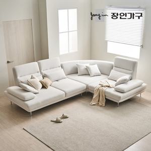 장인가구 도이 5인용 스윙 타이보텍스 이지클린 패브릭 코너형 소파 (스툴 미포함)