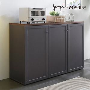 장인가구 쉐프 그레이 1200 주방수납장