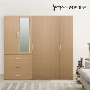 블리스 2000 옷장(800 3단서랍 거울 이불형+400 행거+800 행거)