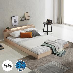 장인가구 블리스 저상형 LED조명 USB포트 침대SS 740(본넬)