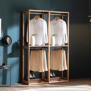 장인가구 세이 원목 드레스룸 1200 2단행거형